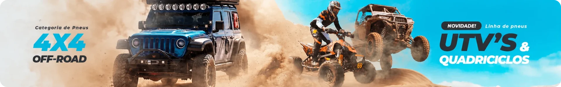 Pneus para 4x4 Off Road e UTV