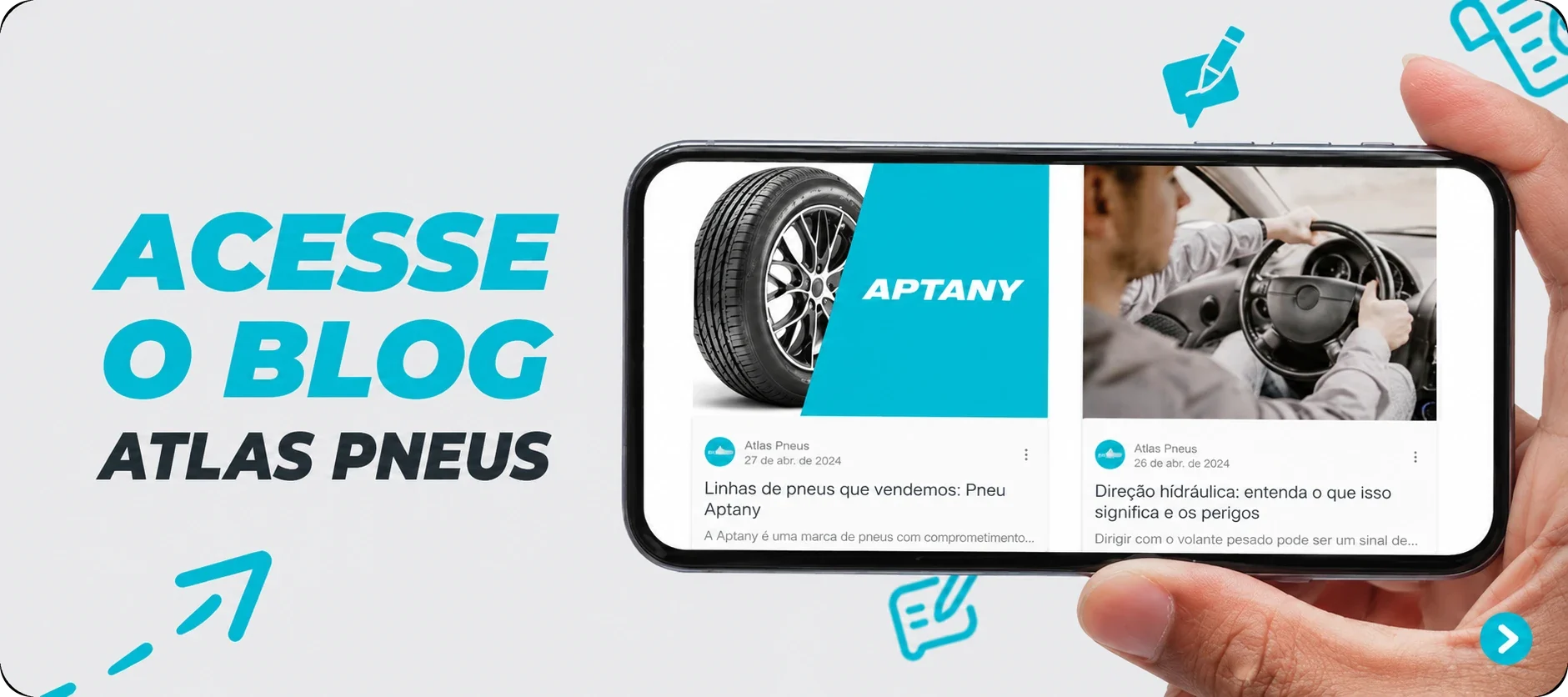 Acesse o blog Atlas Pneus