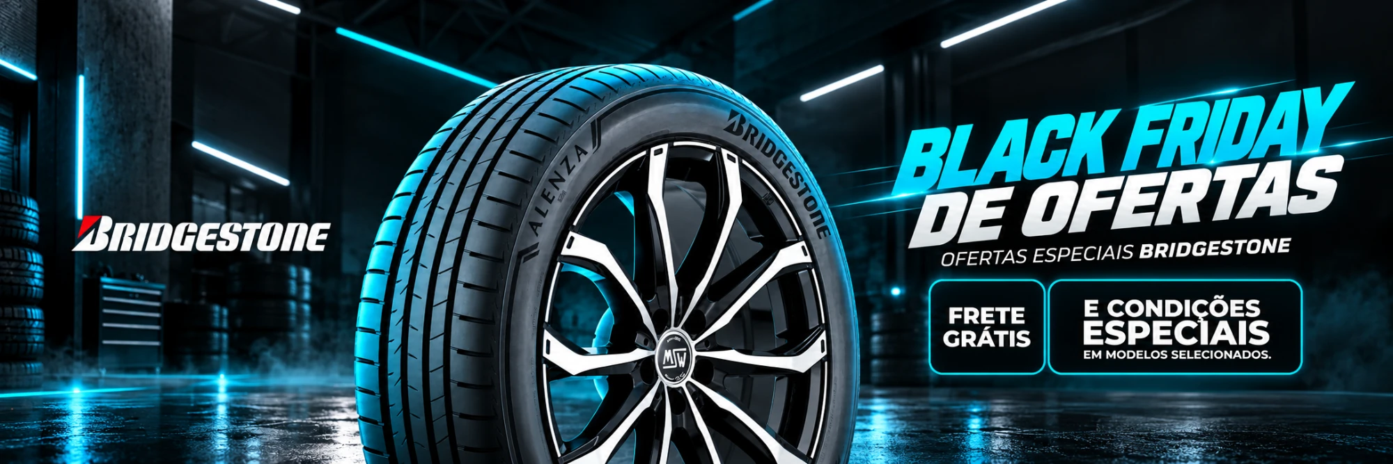 Black Friday Bridgestone: frete grátis e condições especiais