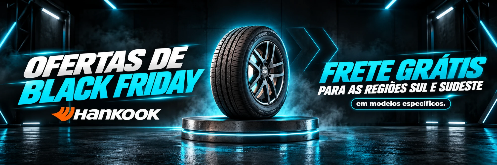 Black Friday Hankook: frete grátis para Sul e Sudeste