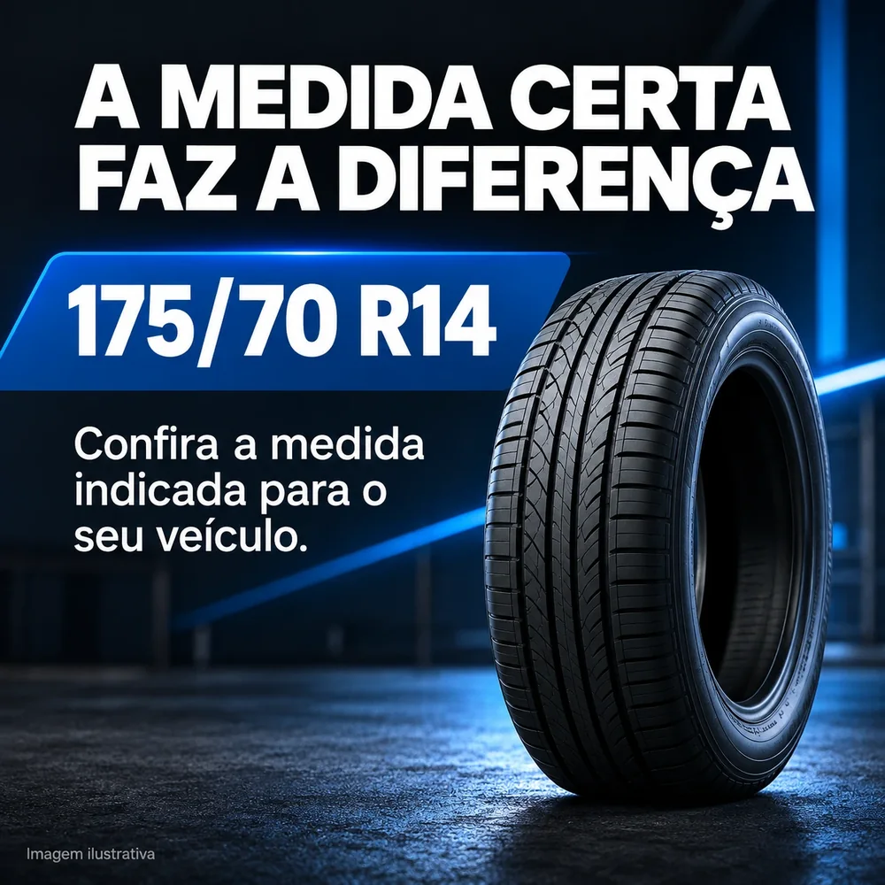 A medida certa faz a diferença: 175/70 R14
